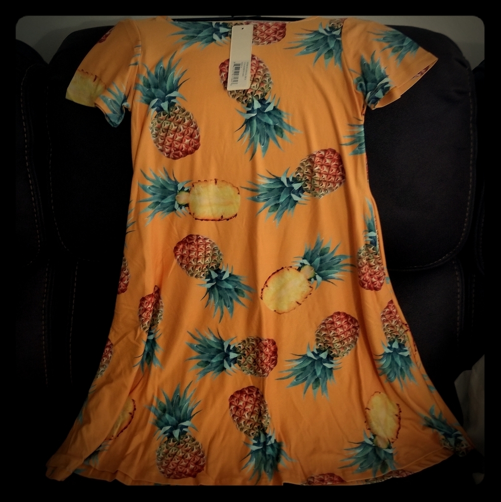Style Women's pineapple flare dress